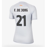 Fotbalové Dres Barcelona Frenkie de Jong #21 Dámské Alternativní 2022-23 Krátký Rukáv